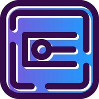Endpoint Gradient Filled Icon vector