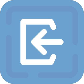 Login Flat Light Icon vector