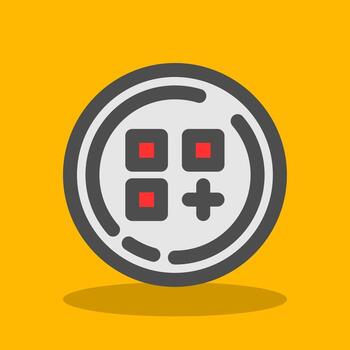 Menu Filled Shadow Icon vector