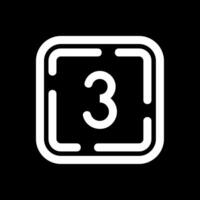 Three Line Inverted Icon vector