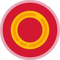 circulo plano multi circulo icono vector