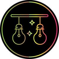 Light Line Gradient Due Color Icon vector