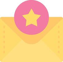 Star Flat Light Icon vector