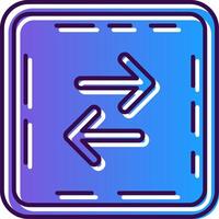Swap Gradient Filled Icon vector