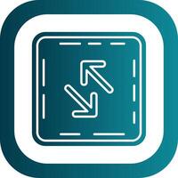 Swap Glyph Gradient Round Corner Icon vector