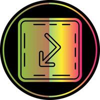 Bounce Glyph Due Color Icon vector