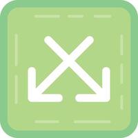 Intersect Flat Light Icon vector