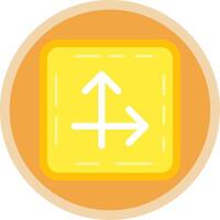 Intersect Flat Multi Circle Icon vector