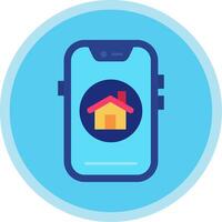 Home Flat Multi Circle Icon vector