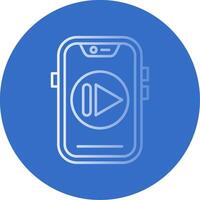 Next Gradient Line Circle Icon vector