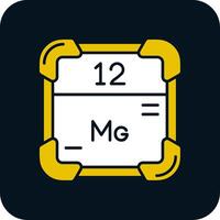 Magnesium Glyph Two Color Icon vector