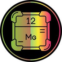 Magnesium Glyph Due Color Icon vector