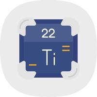 Titanium Flat Curve Icon vector
