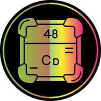 Cadmium Glyph Due Color Icon vector