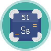 Antimony Flat Multi Circle Icon vector