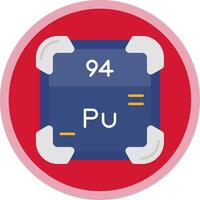 Plutonium Flat Multi Circle Icon vector