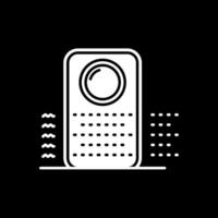 Purifier Glyph Inverted Icon vector