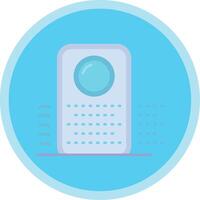 Purifier Flat Multi Circle Icon vector