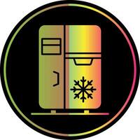 Refrigerator Glyph Due Color Icon vector