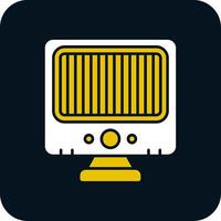Heater Glyph Two Color Icon vector