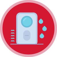 Humidifier Flat Multi Circle Icon vector