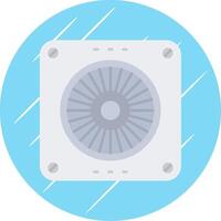 Extractor Flat Blue Circle Icon vector