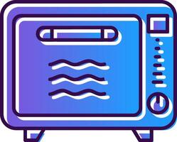 Oven Gradient Filled Icon vector