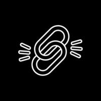 Link Line Inverted Icon vector