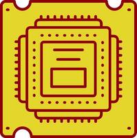 Processor Vintage Icon vector