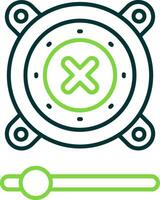 Speaker Line Circle Icon vector