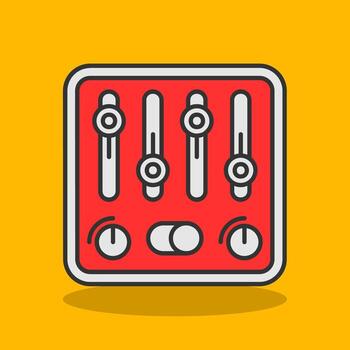 Control Filled Shadow Icon vector