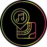 Concert Line Gradient Due Color Icon vector