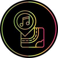 Concert Line Gradient Due Color Icon vector