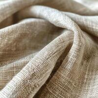 AI generated Close Up View of White Fabric photo
