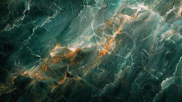 AI generated Close Up of Green Marble Texture photo