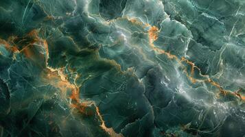 AI generated Close Up of Green Marble Texture photo