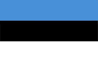 National Estonia flag. Flat vector illustration. EPS10.