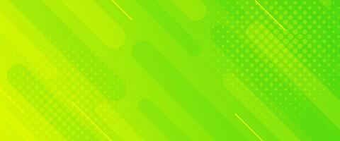 Bright green abstract gradient banner background with halftone effect. Modern wallpapers. Suitable for templates, sale banners, events, ads, web and pages vector