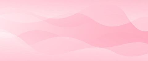 Abstract colorful pink curve background, pink beauty dynamic wallpaper with wave shapes. Template banner background for beauty products, sales, ads, pages, events, web, and others vector