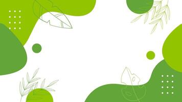 Abstract green organic background, vector illustrations