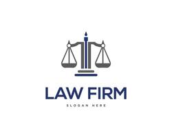 Law legal logo design icon concept vector illustration template.