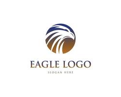 Eagle silhouette logo design vector template.