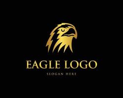 Modern eagle bird simple logo design vector template.