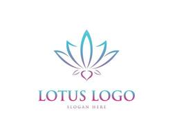 Lotus flower logo template design vector. vector