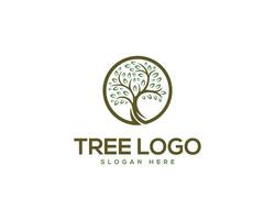 Tree icon concept vector logo design vector template.