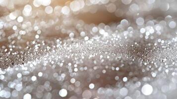 AI generated Sparkling Glitter Close-Up photo