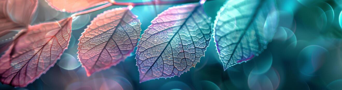 AI generated Close Up of Group of Leaves photo