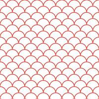 Red fish scales pattern. fish scales pattern. fish scales seamless pattern. Decorative elements, clothing, paper wrapping, bathroom tiles, wall tiles, backdrop, background. vector