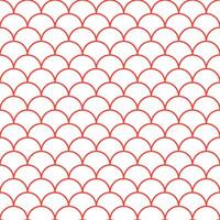 Red fish scales pattern. fish scales pattern. fish scales seamless pattern. Decorative elements, clothing, paper wrapping, bathroom tiles, wall tiles, backdrop, background. vector