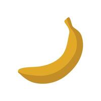 Banana in flat style, cards for teaching toddlers and preschoolers. vector